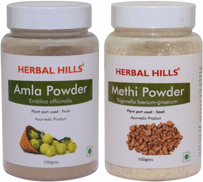 Herbal Hills Amla and Methi Seed Powder - 100 gms each(Pack of 2, 200 g)