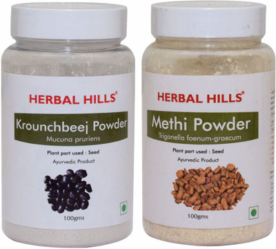 Herbal Hills Krounchbeej and Methi Seed Powder - 100 gms each(200 g)