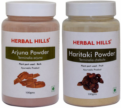 Herbal Hills Arjuna and Haritaki Powder - 100 gms each(Pack of 2, 200 g)