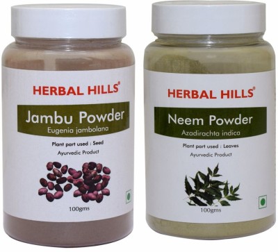 Herbal Hills Jambu Beej and Neem patra Powder - 100 gms each