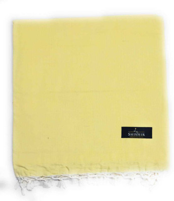 Shishir Solid Single AC Blanket for  AC Room(Cotton, Lemon Yellow)