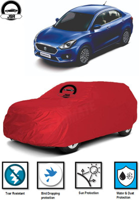 J S R Car Cover For Maruti Suzuki Swift Dzire (Without Mirror Pockets)(Red, For 2019, 2020, 2021 Models)
