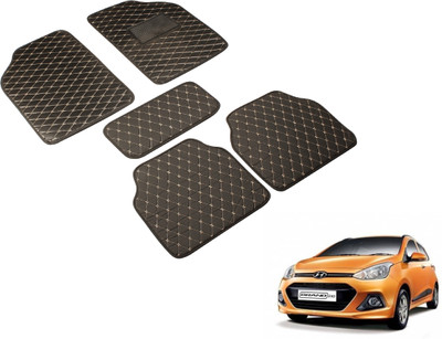 Auto Hub Leatherite Standard Mat For  Hyundai Grand i10(Black)