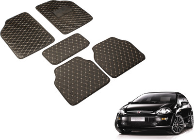 Auto Hub Leatherite Standard Mat For  Fiat Punto Evo(Black)