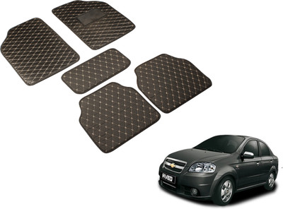 Auto Hub Leatherite Standard Mat For  Chevrolet Aveo(Black)
