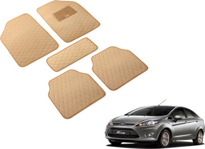 Auto Hub Leatherite Standard Mat For  Ford Fiesta(Beige)