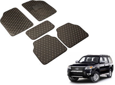 MOCKHE Leatherite Standard Mat For  Ford Endeavour(Black)