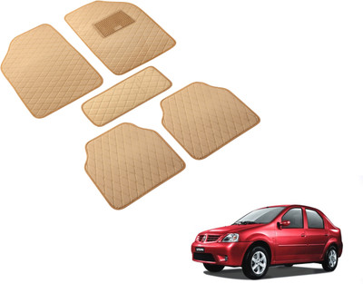 Auto Hub Leatherite Standard Mat For  Mahindra Logan(Beige)
