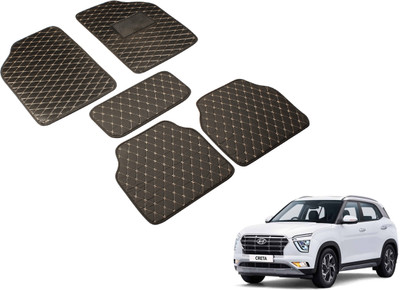 Auto Hub Leatherite Standard Mat For  Hyundai Creta(Black)