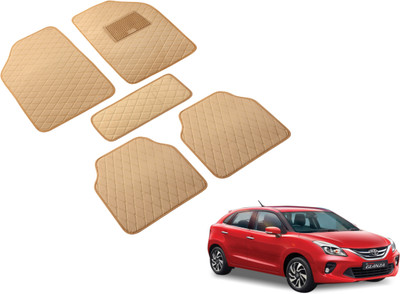 Auto Hub Leatherite Standard Mat For  Toyota Glanza(Beige)