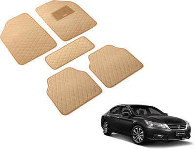 Auto Hub Leatherite Standard Mat For  Honda Accord(Beige)