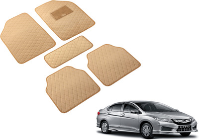 MOCKHE Leatherite Standard Mat For  Honda New City(Beige)