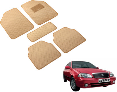 Auto Hub Leatherite Standard Mat For  Maruti Suzuki Esteem(Beige)