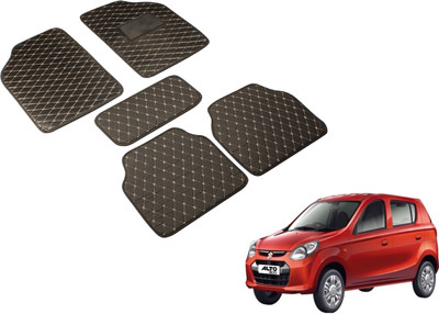 Auto Hub Leatherite Standard Mat For  Maruti Suzuki Alto 800(Black)
