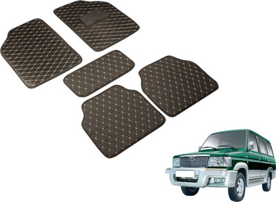 MOCKHE Leatherite Standard Mat For  Toyota Qualis(Black)