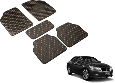 Auto Hub Leatherite Standard Mat For  Honda Accord(Black)