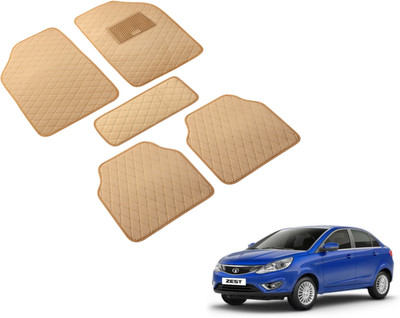 Auto Hub Leatherite Standard Mat For  Tata Zest(Beige)