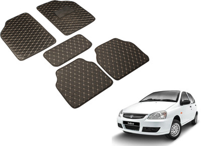 Auto Hub Leatherite Standard Mat For  Tata Indica(Black)