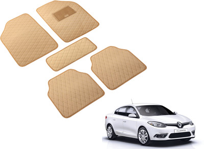 Auto Hub Leatherite Standard Mat For  Renault Fluence(Beige)