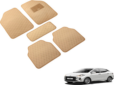 MOCKHE Leatherite Standard Mat For  Hyundai Aura(Beige)