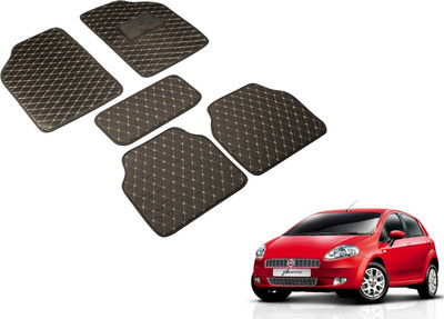 Auto Hub Leatherite Standard Mat For  Fiat Punto(Black)
