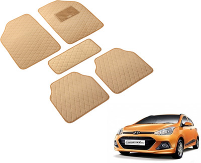 MOCKHE Leatherite Standard Mat For  Hyundai Grand i10(Beige)