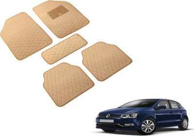 Auto Hub Leatherite Standard Mat For  Volkswagen Polo(Beige)