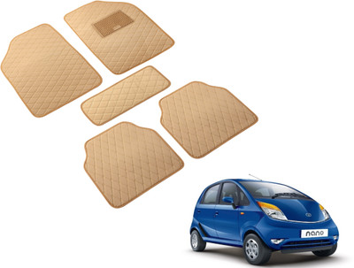 Auto Hub Leatherite Standard Mat For  Tata Nano(Beige)