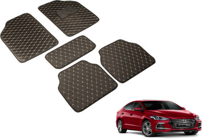 Auto Hub Leatherite Standard Mat For  Hyundai Elantra Fluidic(Black)