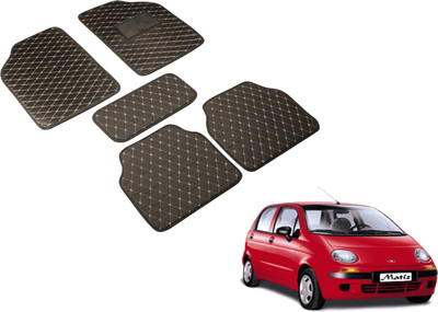 MOCKHE Leatherite Standard Mat For  Daewoo Matiz(Black)