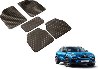 Auto Hub Leatherite Standard Mat For  Renault Kiger(Black)