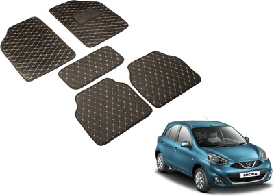 MOCKHE Leatherite Standard Mat For  Nissan Micra(Black)