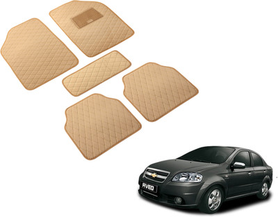 Auto Hub Leatherite Standard Mat For  Chevrolet Aveo(Beige)