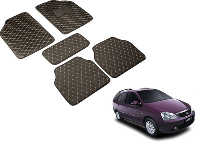Auto Hub Leatherite Standard Mat For  Tata Indigo Marina(Black)