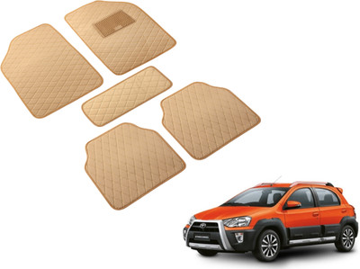 Auto Hub Leatherite Standard Mat For  Toyota Etios Cross(Beige)