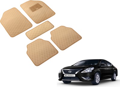 Auto Hub Leatherite Standard Mat For  Nissan Sunny(Beige)