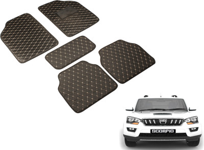 MOCKHE Leatherite Standard Mat For  Mahindra New Scorpio(Black)