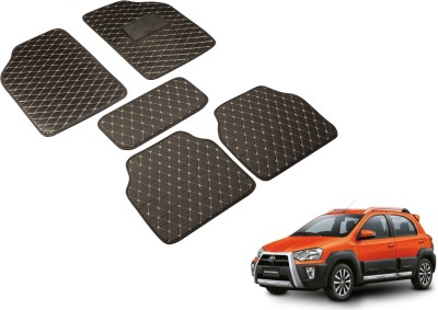 MOCKHE Leatherite Standard Mat For  Toyota Etios Cross(Black)