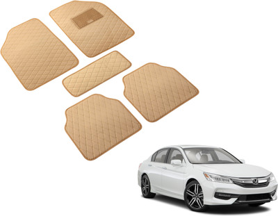 Auto Hub Leatherite Standard Mat For  Honda Accord(Beige)