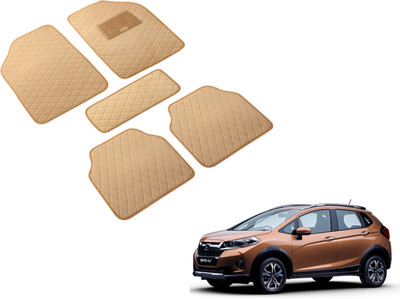 Auto Hub Leatherite Standard Mat For  Honda WR-V(Beige)