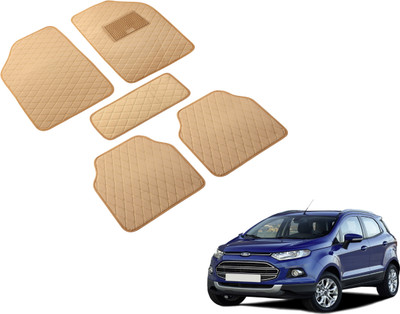 Auto Hub Leatherite Standard Mat For  Ford Ecosport(Beige)