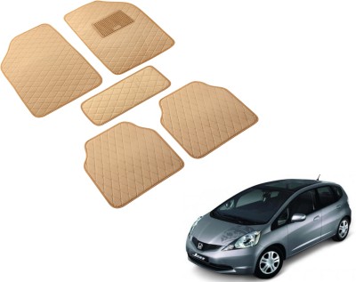 Auto Hub Leatherite Standard Mat For  Honda Jazz(Beige)