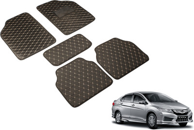 Auto Hub Leatherite Standard Mat For  Honda New City(Black)