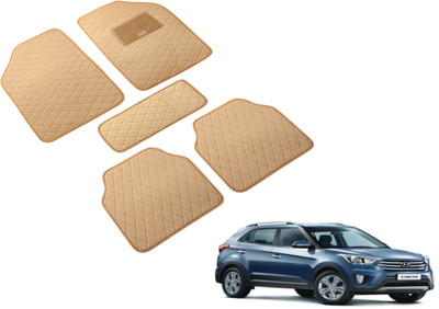 MOCKHE Leatherite Standard Mat For  Hyundai Creta(Beige)