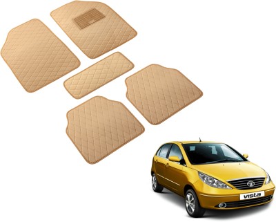 Auto Hub Leatherite Standard Mat For  Tata Indica Vista(Beige)