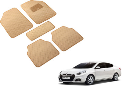 Auto Hub Leatherite Standard Mat For  Renault Scala(Beige)