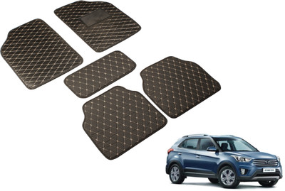 MOCKHE Leatherite Standard Mat For  Hyundai Creta(Black)