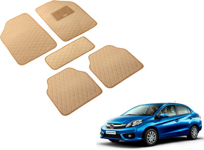 Auto Hub Leatherite Standard Mat For  Honda Amaze(Beige)