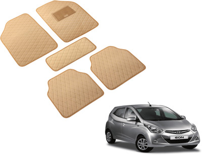 Auto Hub Leatherite Standard Mat For  Hyundai Eon(Beige)