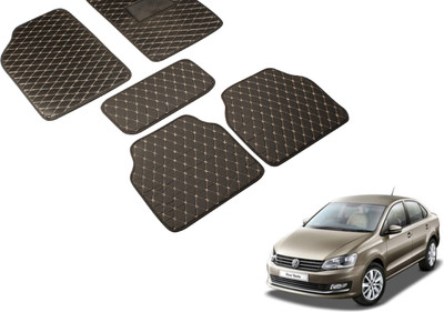 Auto Hub Leatherite Standard Mat For  Volkswagen Vento(Black)
